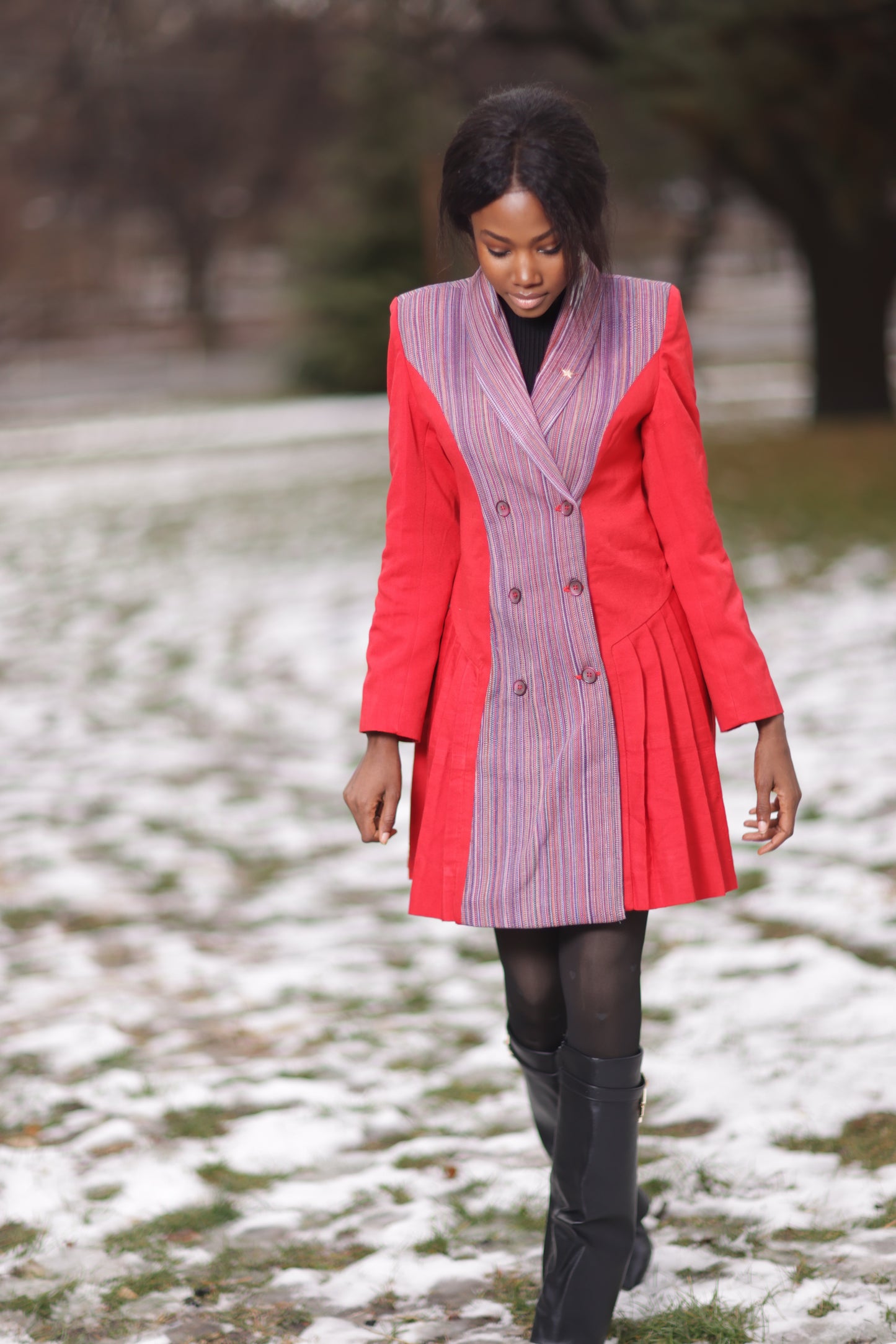 The “Sunrise” Geometric Blazer Dress
