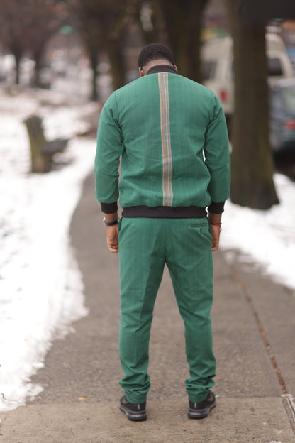 The "Urban Emerald” Set - Coordinated Bomber & Trouser